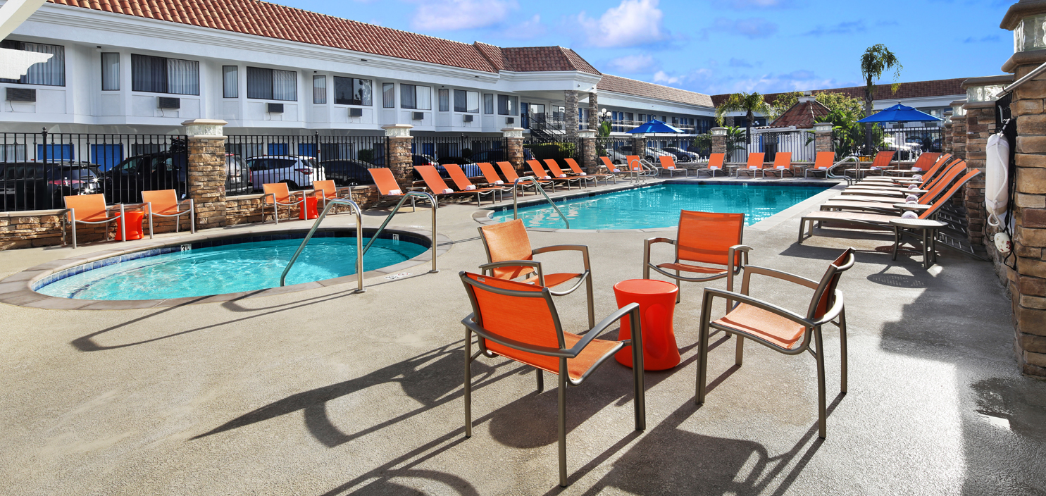  newly renovated swimming pool at Tropicana Inn & Suites