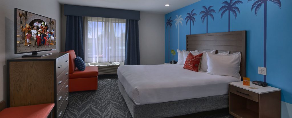  king bedroom at tropicana inn & suites