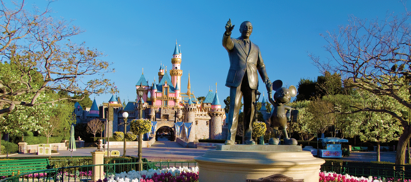  Statue of Walt Disney near the Tropicana Hotel in Anaheim California